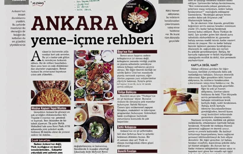 Ankara Yeme İçme Rehberi