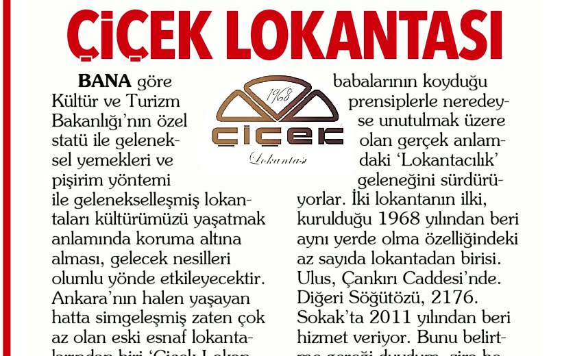 Çiçek Lokantası